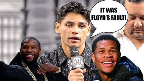 Ryan Garcia Blames Floyd Mayweather For Ducking Devin Haney Ryan