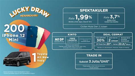 Toyota Tawarkan Banyak Program Promo Di Awal Tahun Ada Lucky Draw