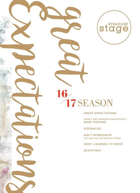 Syracuse Stage 1617 Brochure By Syracuse Stage Issuu