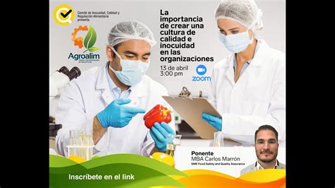 Comité Inocuidad La importancia de crear una Cultura de Calidad e