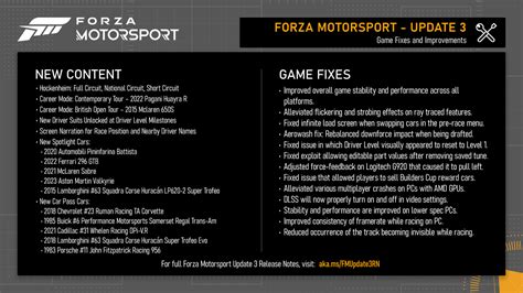 Forza Motorsport Update Now Live Here Are The Full Patch Notes