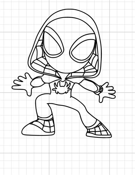 Ara A Fantasma Png Descarga Digital Spidey Y Amigos Gwen Etsy Espa A