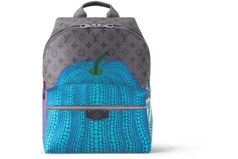 Louis Vuitton Lv X Yk Discovery Backpack Pumpkin Print In Monogram Eclipse Reverse Coated Canvas