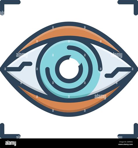 Icon For Bionic Contact Lens Bionic Contact Lens Stock Vector Image