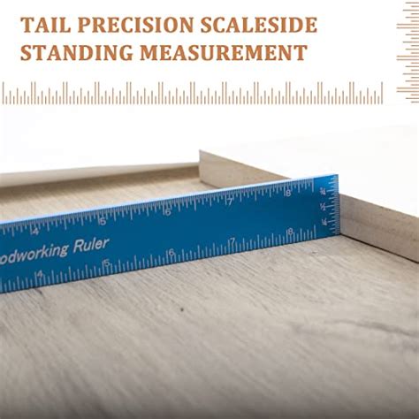 Snapklik Woodworking Ruler Precision Pocket Rule Inch