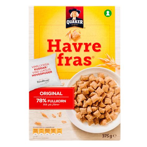 Kalorier I Quaker Havre Fras Original Gratis Kalorietabel