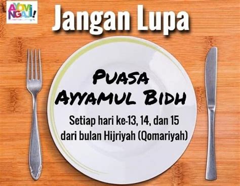 3 Hari Puasa Ayyamul Bidh Setara Puasa Setahun Begini Niat Dan Jadwalnya