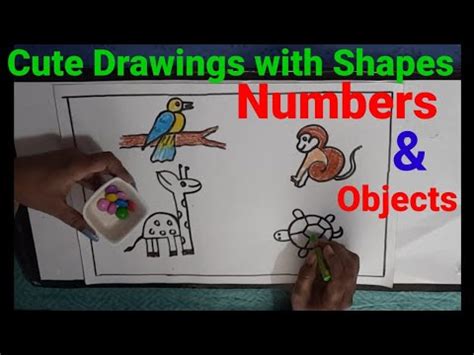 draw  numbers   shapes easy drawing  kids