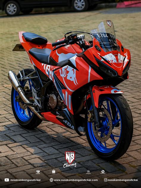 Decal Stiker Honda CBR 150 ALL New Banteng Merah Nusakambangan Sticker