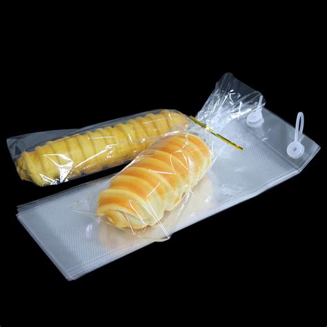 Clear Bread Packaging Bags Micro Perforate Bread Bag Cellophane Wicket