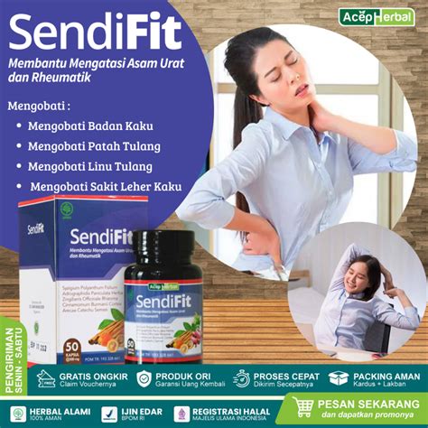 Jual Sendifit Original Obat Herbal Nyeri Sendi Saraf Kejepit Sakit