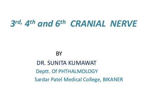 4th Cranial Nerve Palsy