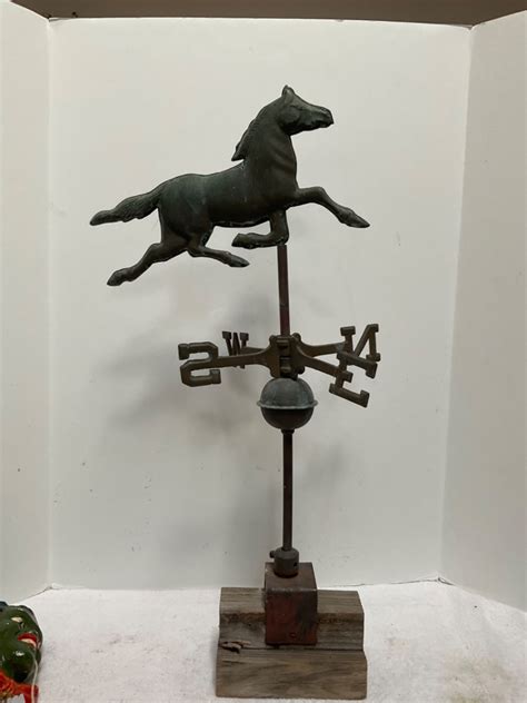 Lot 296 Vintage Copper Weathervane 23” Overall Height Perfect Shed