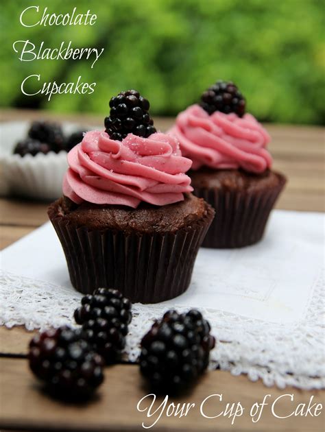 Chocolate Blackberry Cupcakes Something To Make With The Ton Of