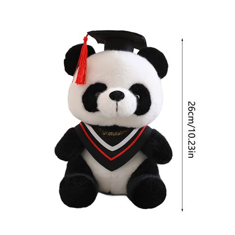 9n Amp Meter Graduation Memorial Plush Toy T Doctor Scarf Panda Doll Scarf Panda Plush Toy