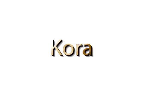 KORA NAME 3D 16618594 PNG