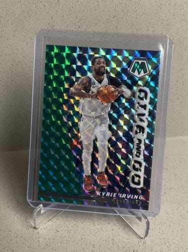 Kyrie Irving Green Mosaic Prizm Give And Go 22 23 Panini Mavericks 12