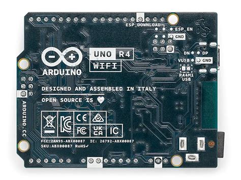 Arduino Uno R4 Wifi Original De Italia Electronilab