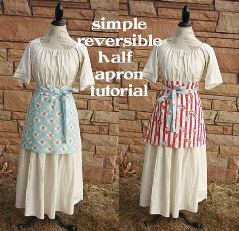 Simple Reversible Half Apron Tutorial Cranial Hiccups