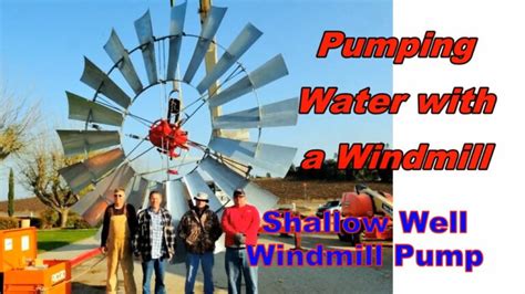 Windmill Pumping Water From A Shallow Well Rock Ridge Windmills