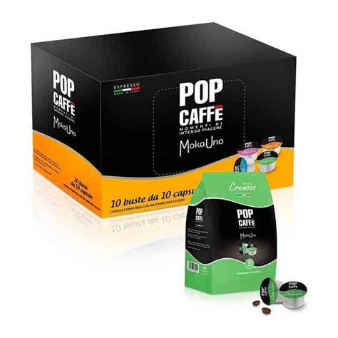 Pop caffè Miscela Cremoso 100 capsule Uno System