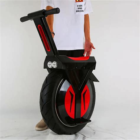 Self Balancing ONE WHEEL MOTORCYCLE Seated Electric Unicycle 17" Off Road Tire-in Self Balance ...