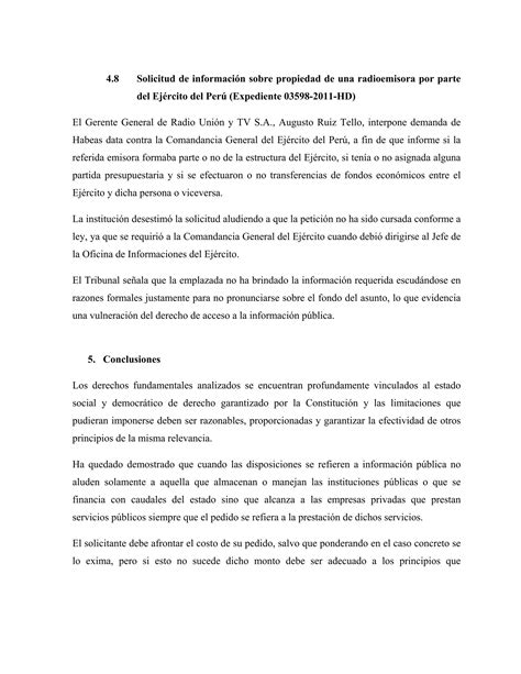 Aspectos Sustantivos Procesales Del Habeas Data PDF