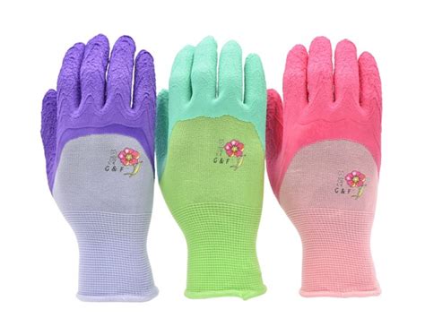 (3 PACK) Gardening Gloves with Texture Grip