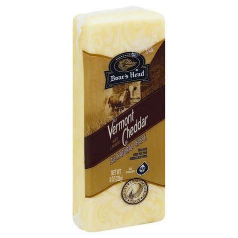 Boar S Head All Natural White Vermont Cheddar Cheese Foodland