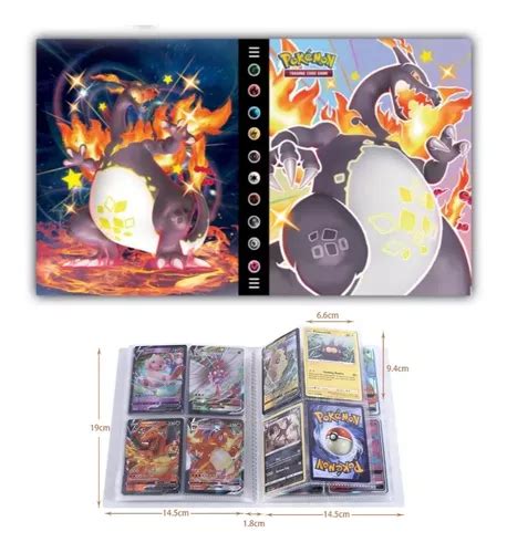 Álbum Porta Cartas Pokémon Charizard Vmax Shiny Parcelamento sem juros