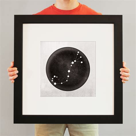 Scorpio Constellation Art Print by City Prints - The Map Shop