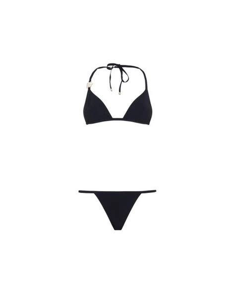 Dolce Gabbana Bikini With Monogram Swimwear In White Lyst