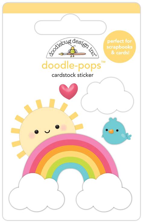 Doodlebug Doodle Pops D Stickers Hello Sunshine