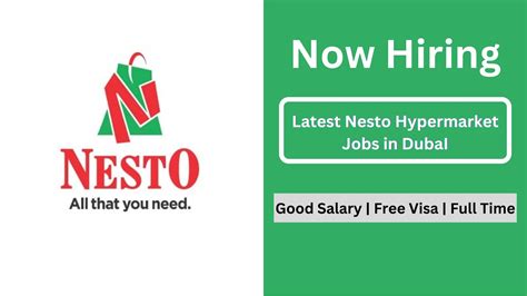 Nesto Hypermarket UAE Latest Job Vacancies 2023