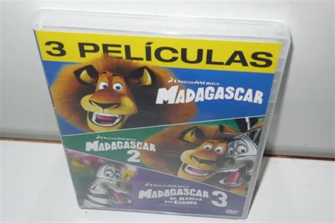 MADAGASCAR TRILOGIA Dibujos Animados 3 Dvds Dreamworks EUR 6 00