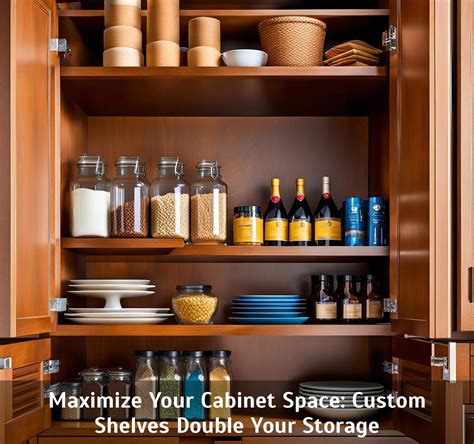 Maximize Your Cabinet Space: Custom Shelves Double Your Storage ...