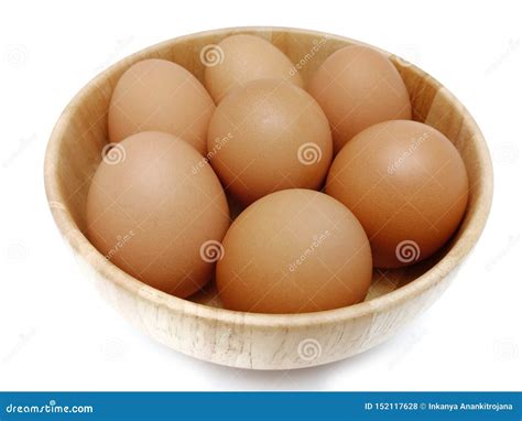 Raw Fresh Brown Chicken Eggs Stock Photo Image Of Eggs Isolated