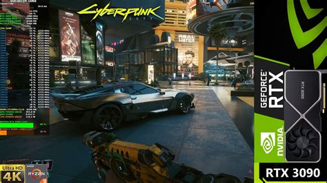 Cyberpunk 2077 High Settings 4K DLSS Ray Tracing RTX 3090 Ryzen 9