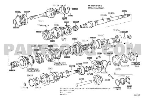 Power Train Chassis Toyota Dyna Toyoace Ly230 Pqmes3 Kdy2 Ly2 Rzy2 Try2 Parts