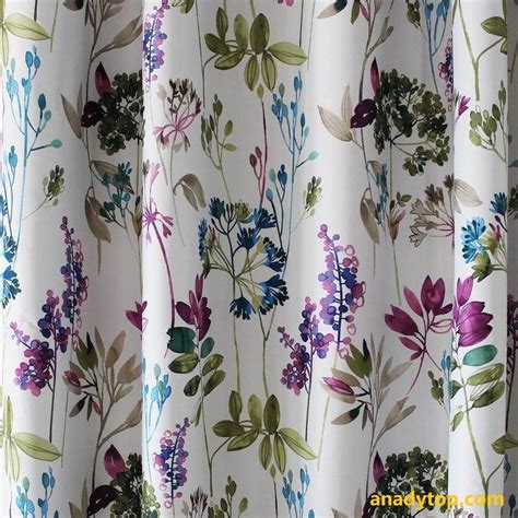 Bluepurplegreen Leaf Curtains Blackout Rosemary And Thyme Drapes