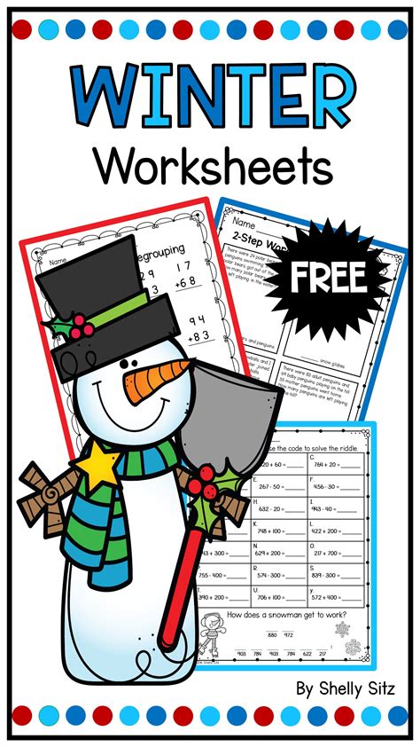 Winter Math Worksheets Second Grade Teaching Blog