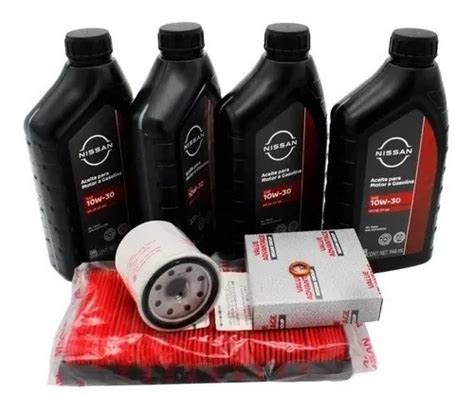 Kit De Afinacion Aceite Nissan Original 10w30 Versa Y March