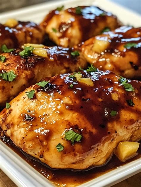 Baked Pineapple Bbq Chicken Breast Tivav