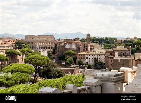 Exterior Architectural Sights Of The Roman Colosseum Colosseo Romano