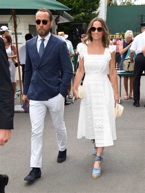 Pregnant Pippa Middleton Glows In Frilly Frock At Wimbledon Wimbledon