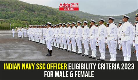 Indian Navy SSC Officer Eligibility Criteria 2023