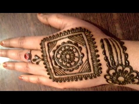 Simple Mehndi Design Square Mehndi Design Easy Mehndi Design Step By