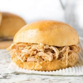 Slow Cooker Shredded Turkey Sandwiches - Fox Valley Foodie