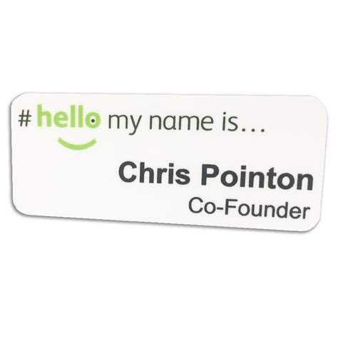 Hello My Name Magnetic Name badge – 2 Lines | #hellomynameisshop