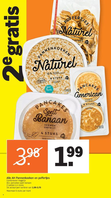 Albert Heijn Huismerk Poffertjes Pannenkoek Folder Aanbieding Bij